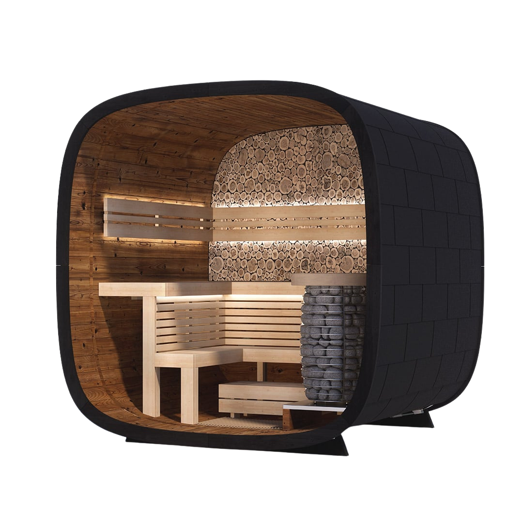 Saunasell Round Cube Mini Sauna