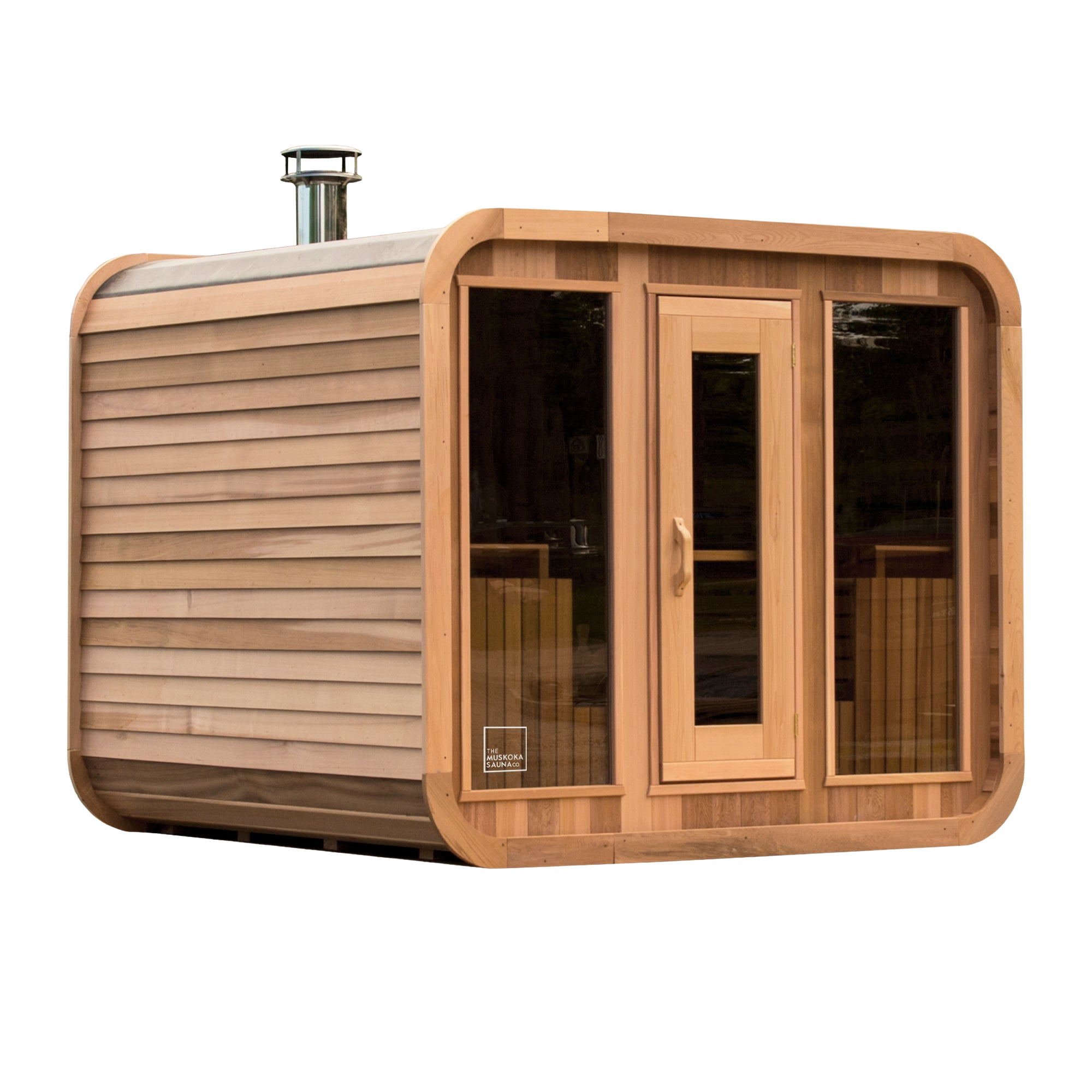 Luna 8'x8' Sauna | Outdoor Luna Sauna – The Muskoka Sauna Co. Canada