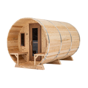 Premium 7'x 12' Barrel Sauna With 2' Porch