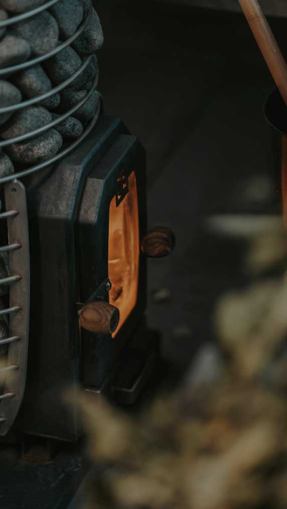 Wood-burning sauna stoves