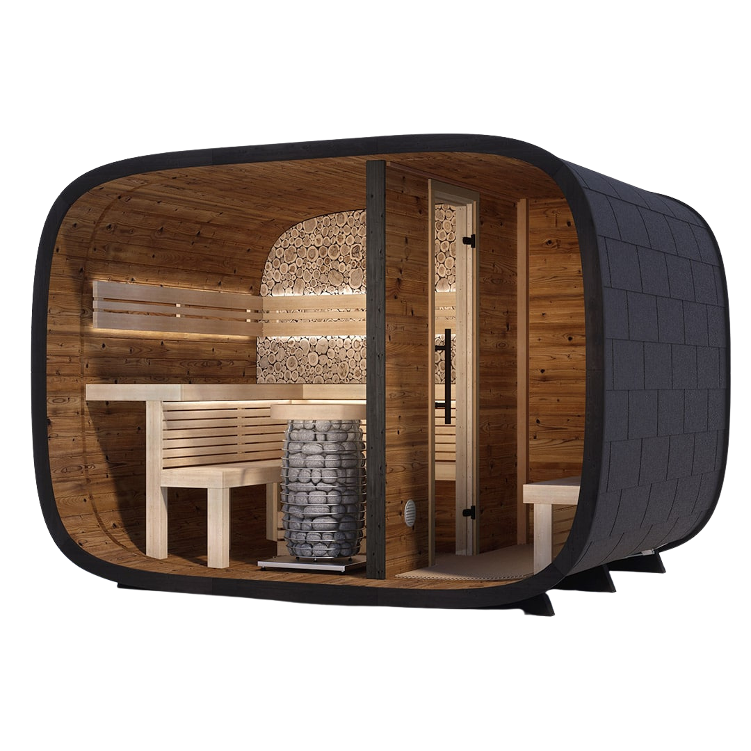 Saunasell Round Cube Double Sauna