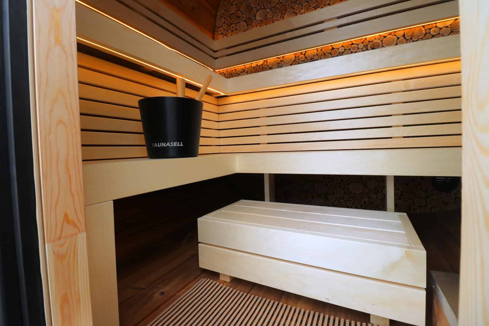 Saunasell Round Cube Mini Sauna