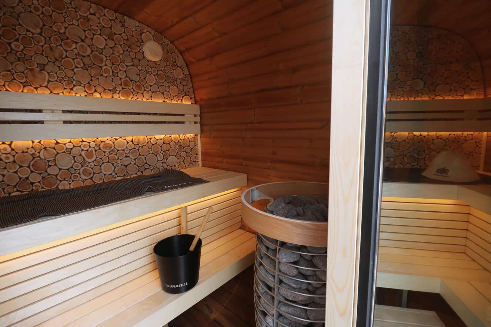 Saunasell Round Cube Mini Sauna