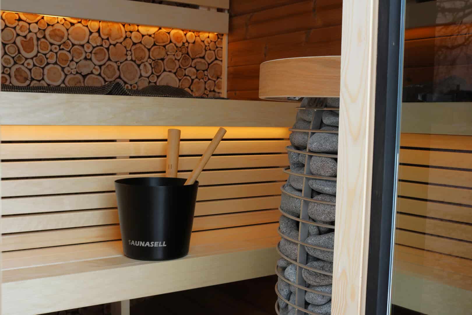 Saunasell Round Cube Mini Sauna
