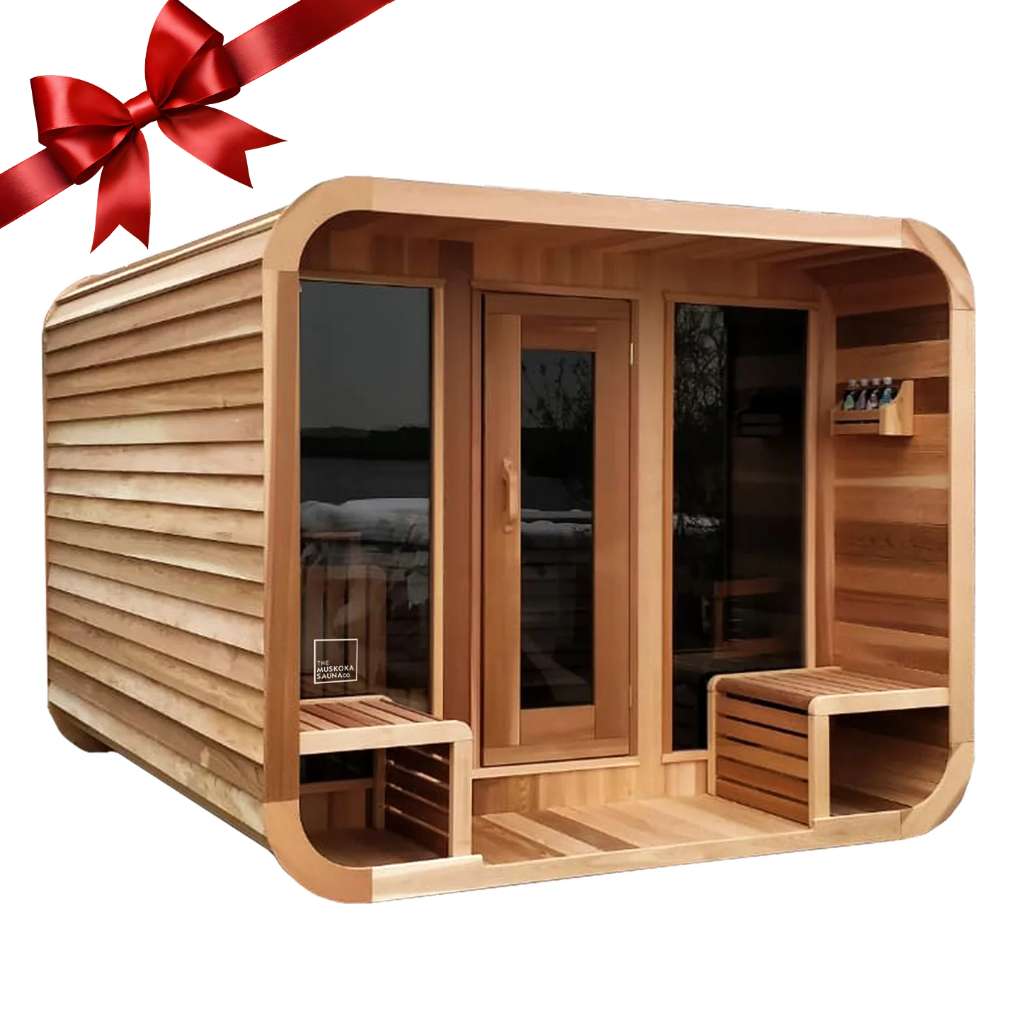 The Whistler 8'x8' Sauna w/ 2' Porch