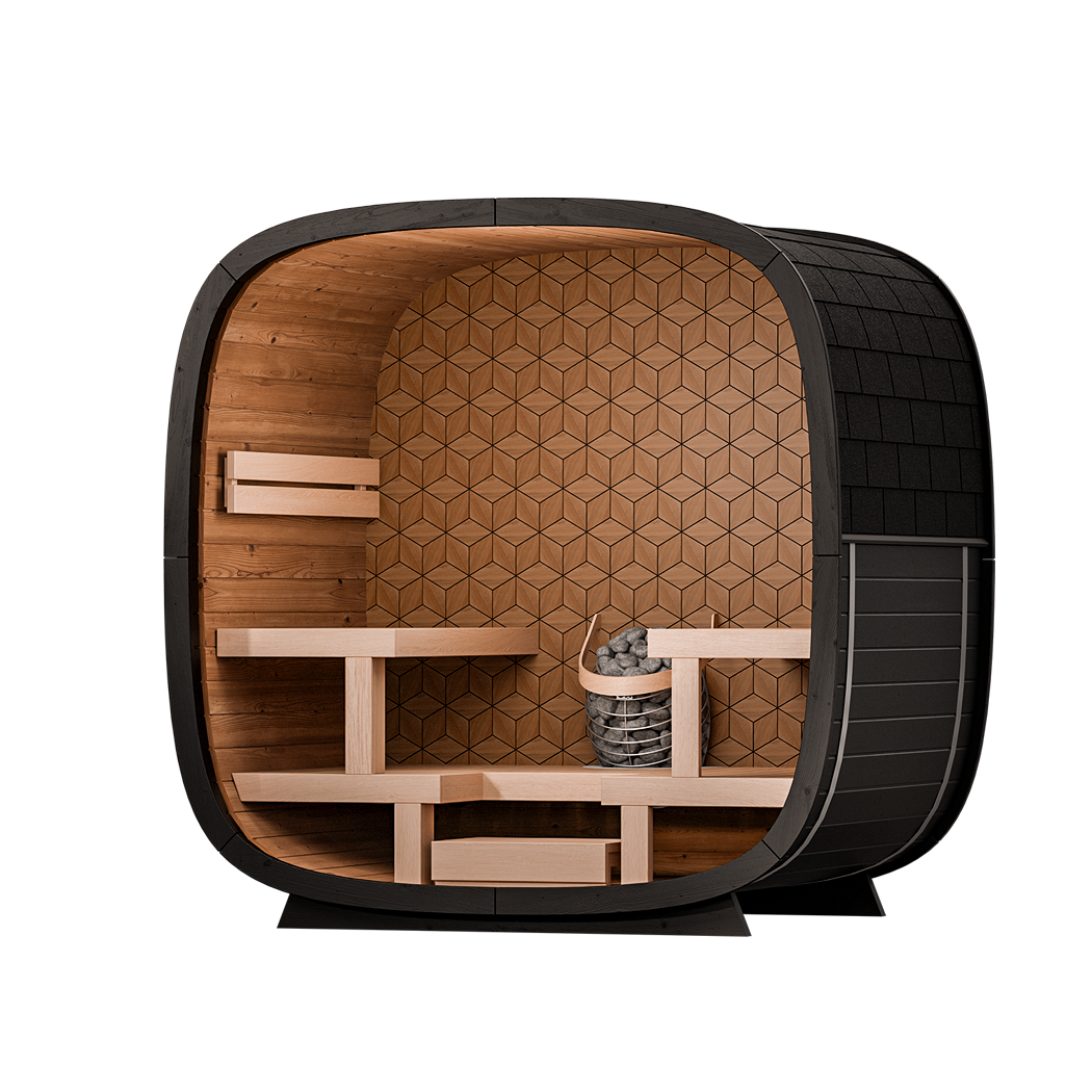 Leil Black Cube Premium Sauna