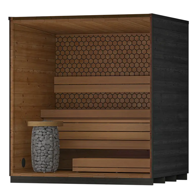 Leil Viva Sauna - Rear wall options