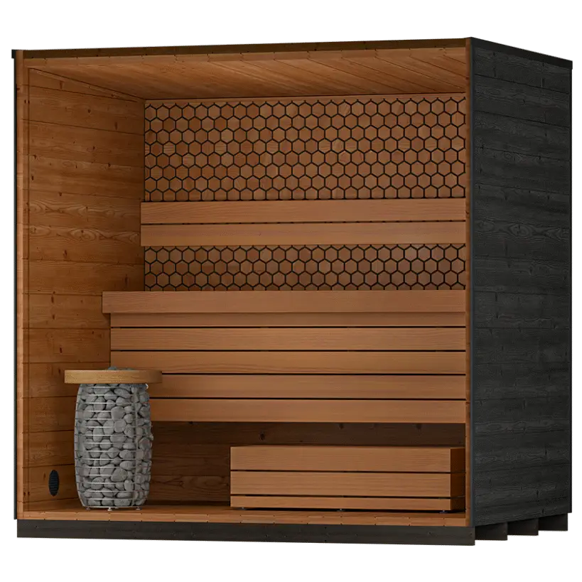 Leil Viva Sauna - Rear wall options