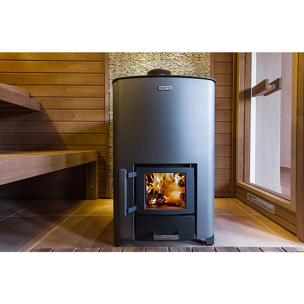 Narvi 20 Wood-Burning Sauna Stove Package
