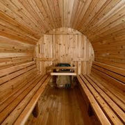 Rear wall options (Classic 7 Barrel Sauna)