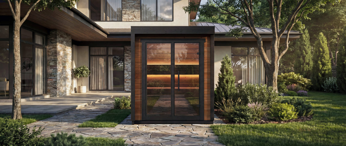 Leil Patio XXS Sauna - outdoor setting