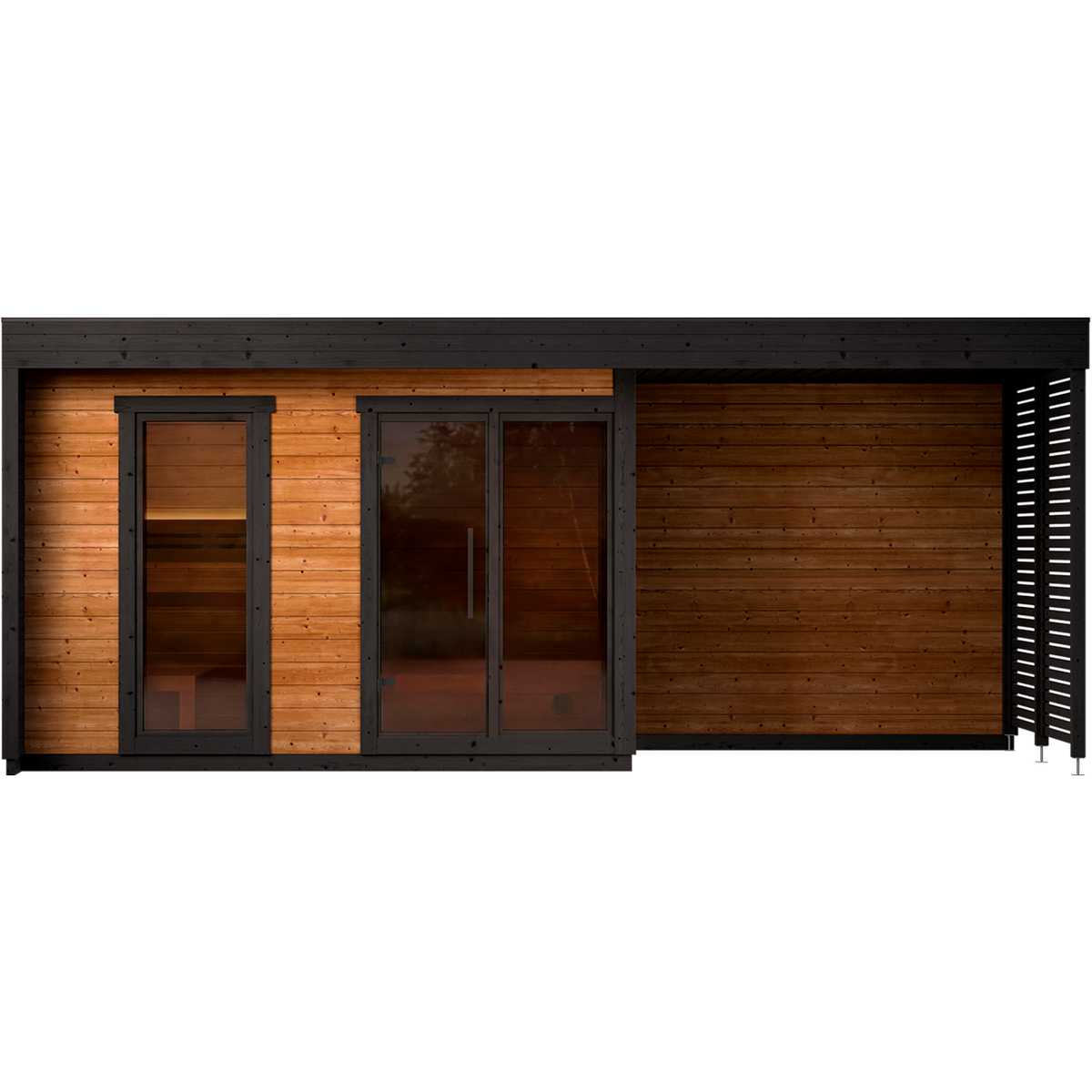 Leil Patio L Plus Sauna - transparent exterior view