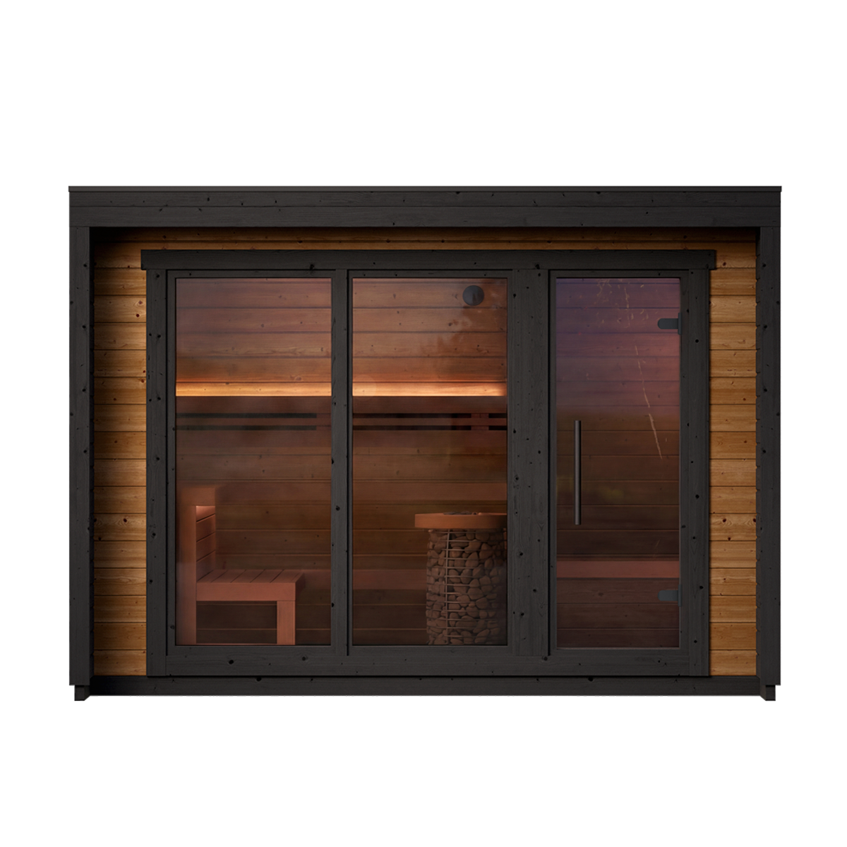 Leil Patio M Sauna - transparent exterior view