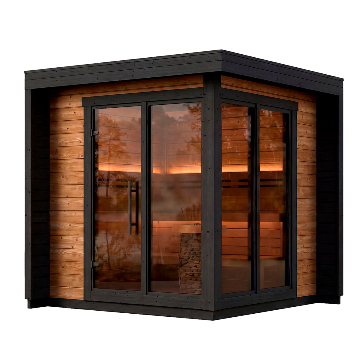 Leil Patio S Sauna - transparent exterior view