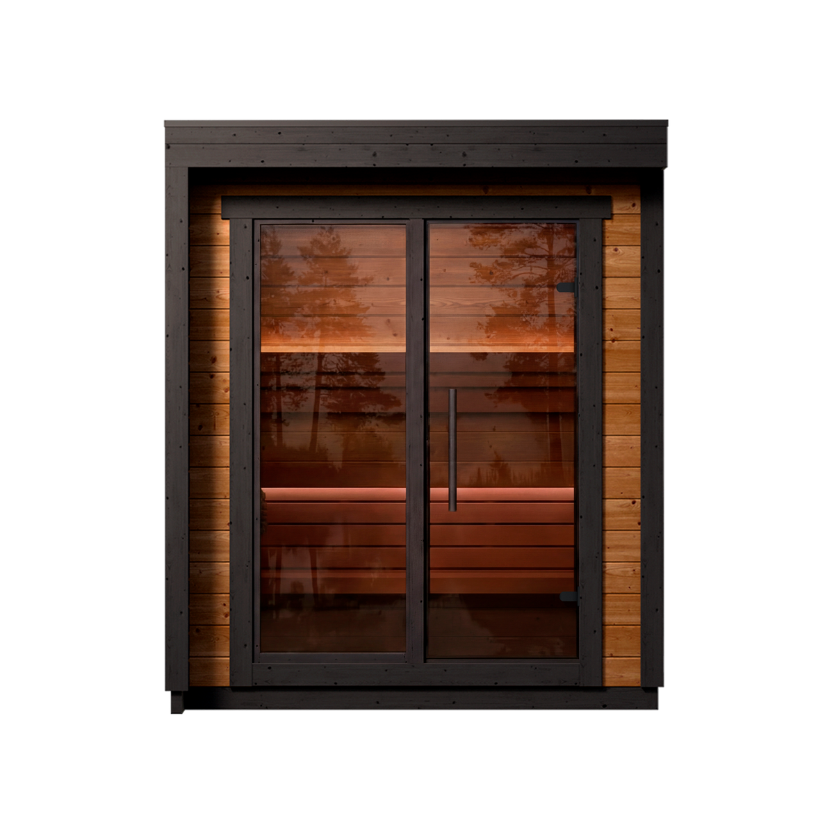 Leil Patio XXS Sauna - transparent exterior view