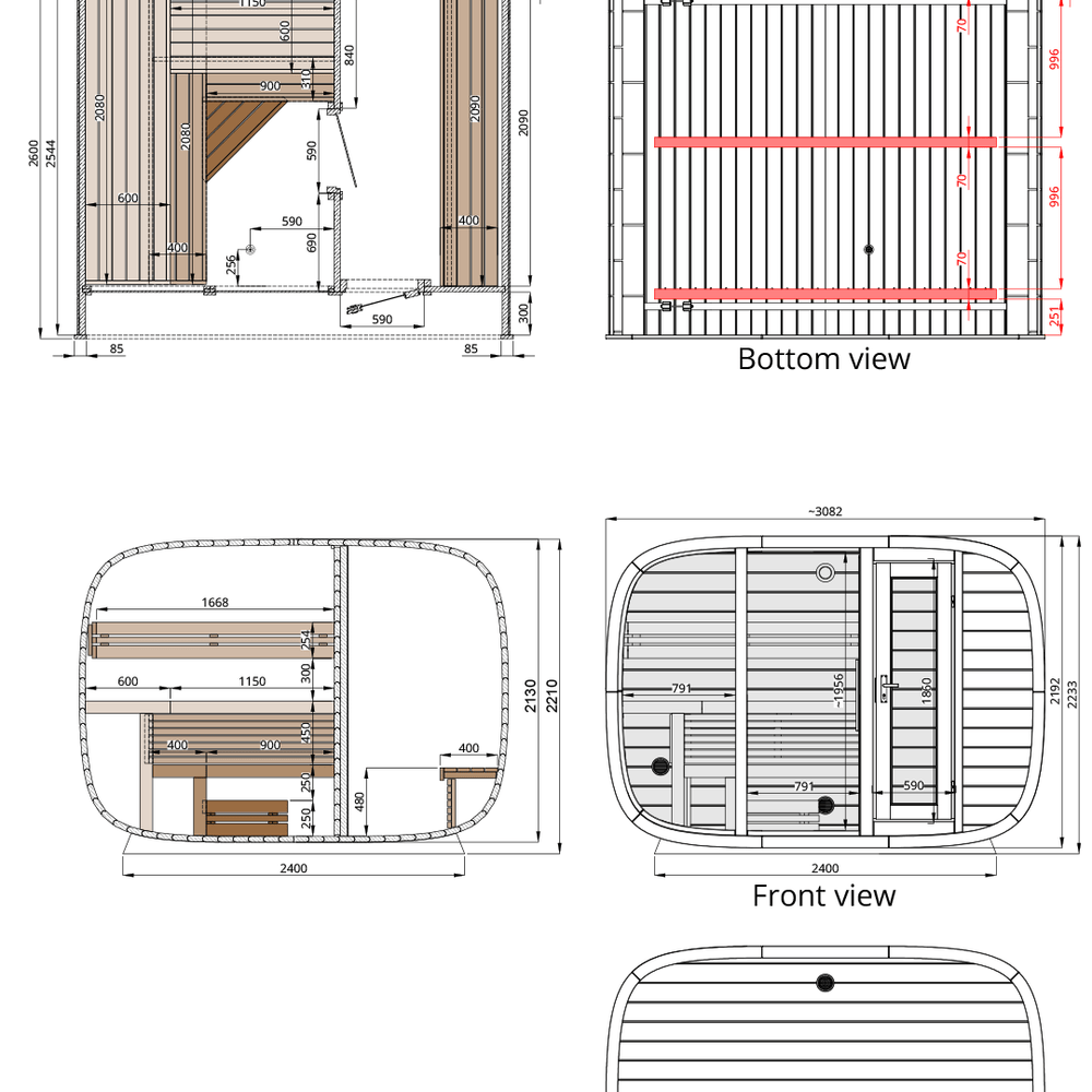 
                      
                        Saunasell Round Cube Double Sauna
                      
                    