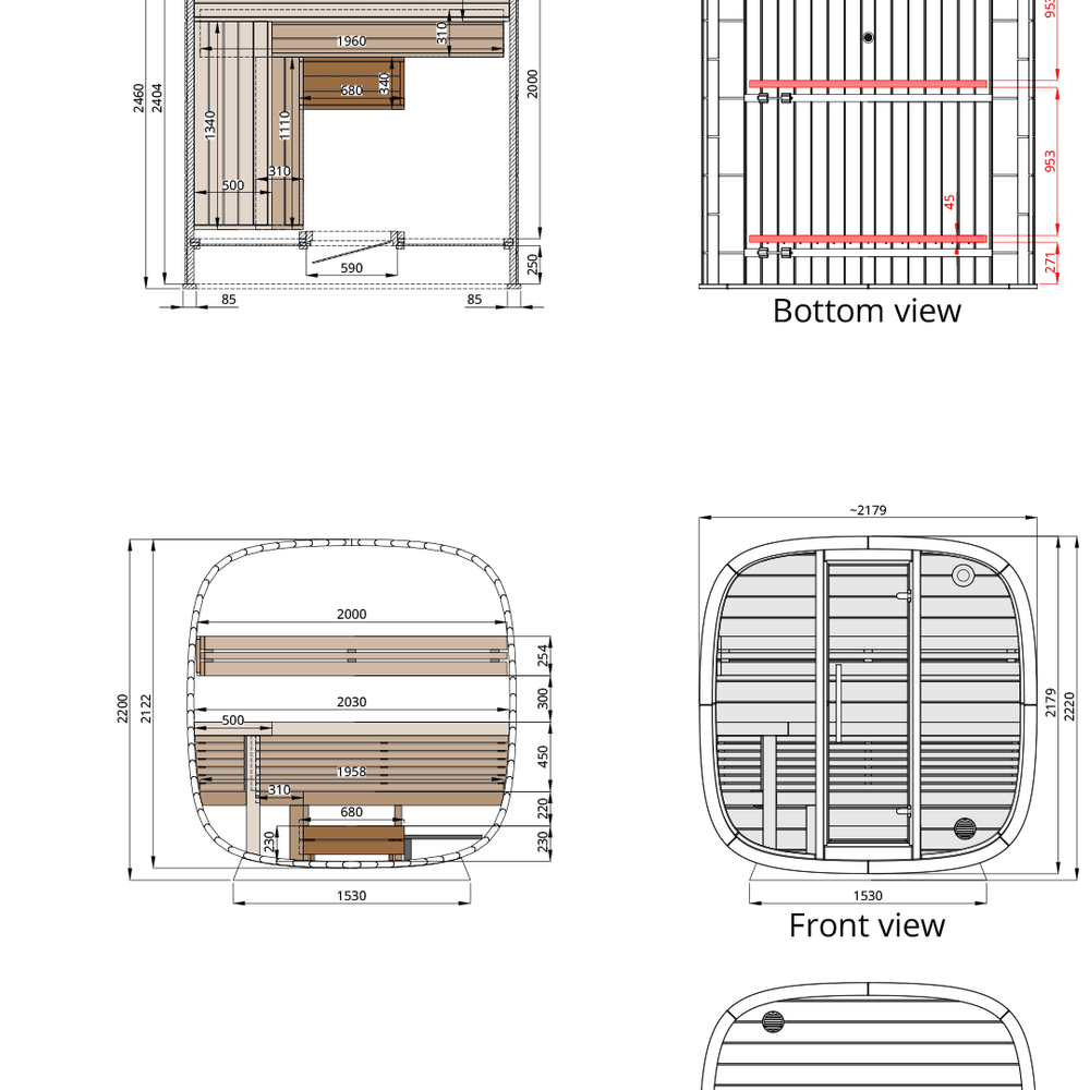 
                      
                        Saunasell Round Cube Mini Sauna
                      
                    