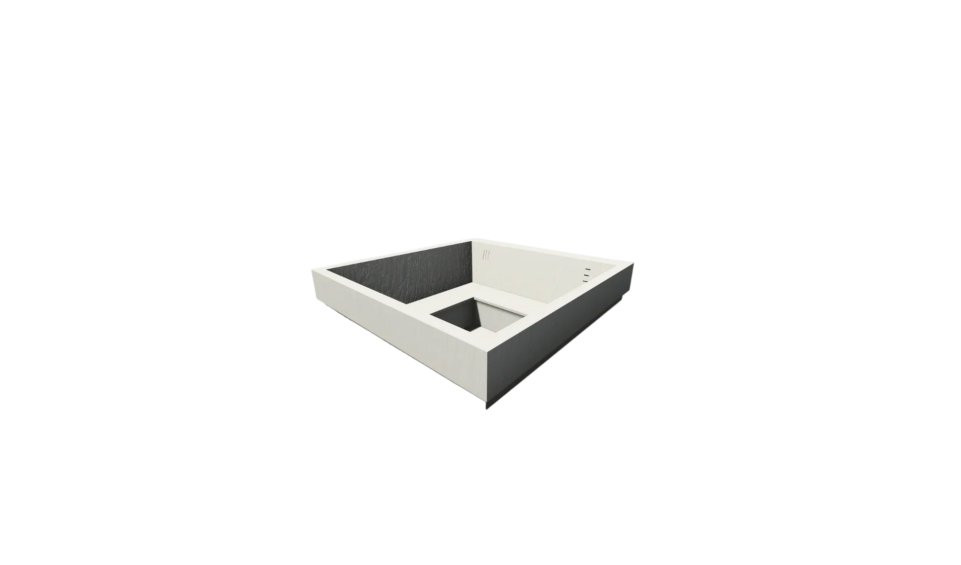 Two silver chain connectors on a white background