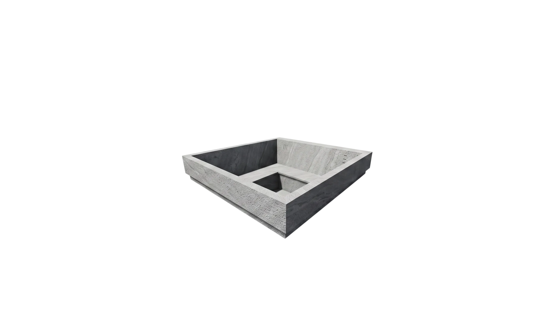 Product packaging with battery life display on a white background