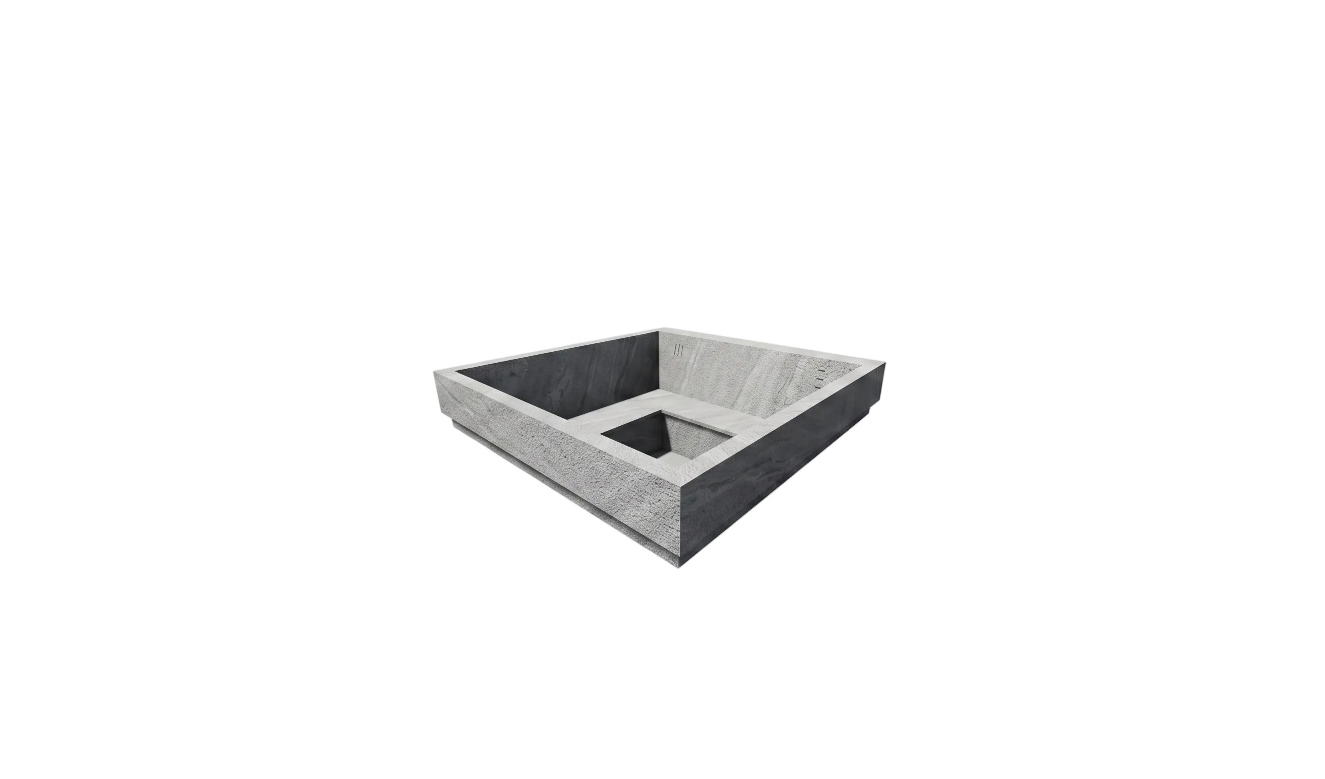 Product packaging with battery life display on a white background