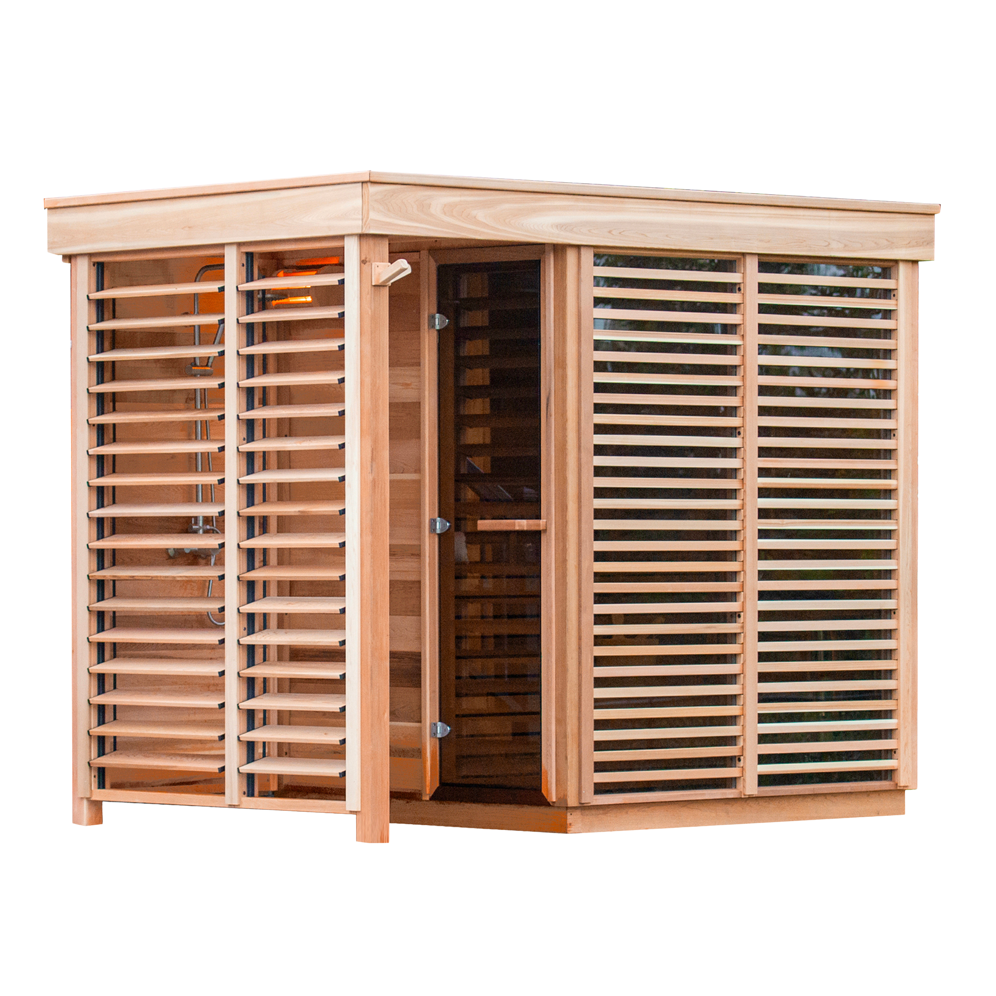 Outdoor 580 Sauna With Shower - 3 Person