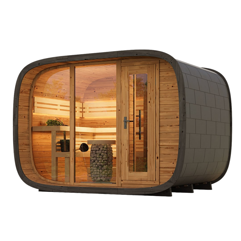 Saunasell Round Cube Double Sauna