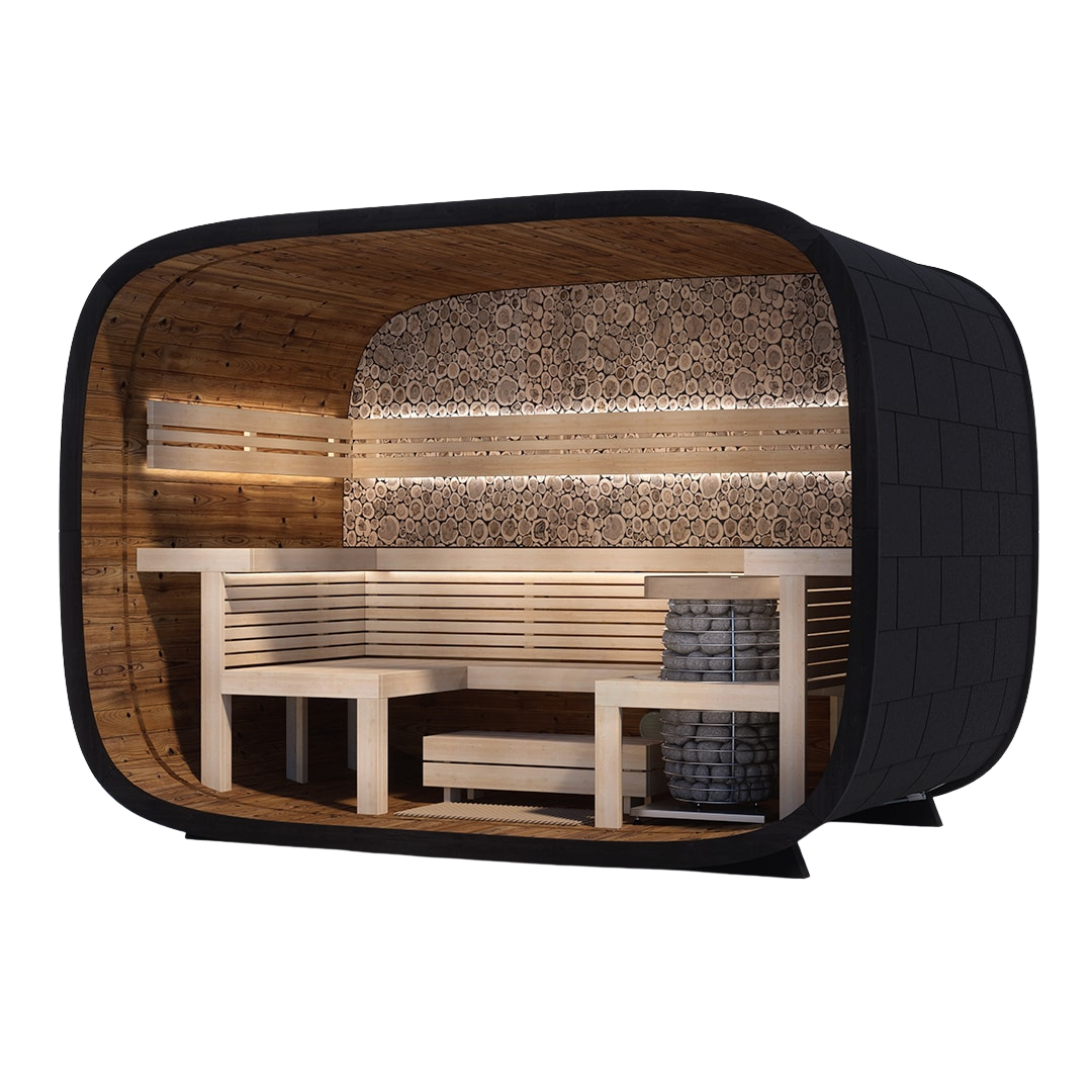 Saunasell Round Cube Relax Sauna