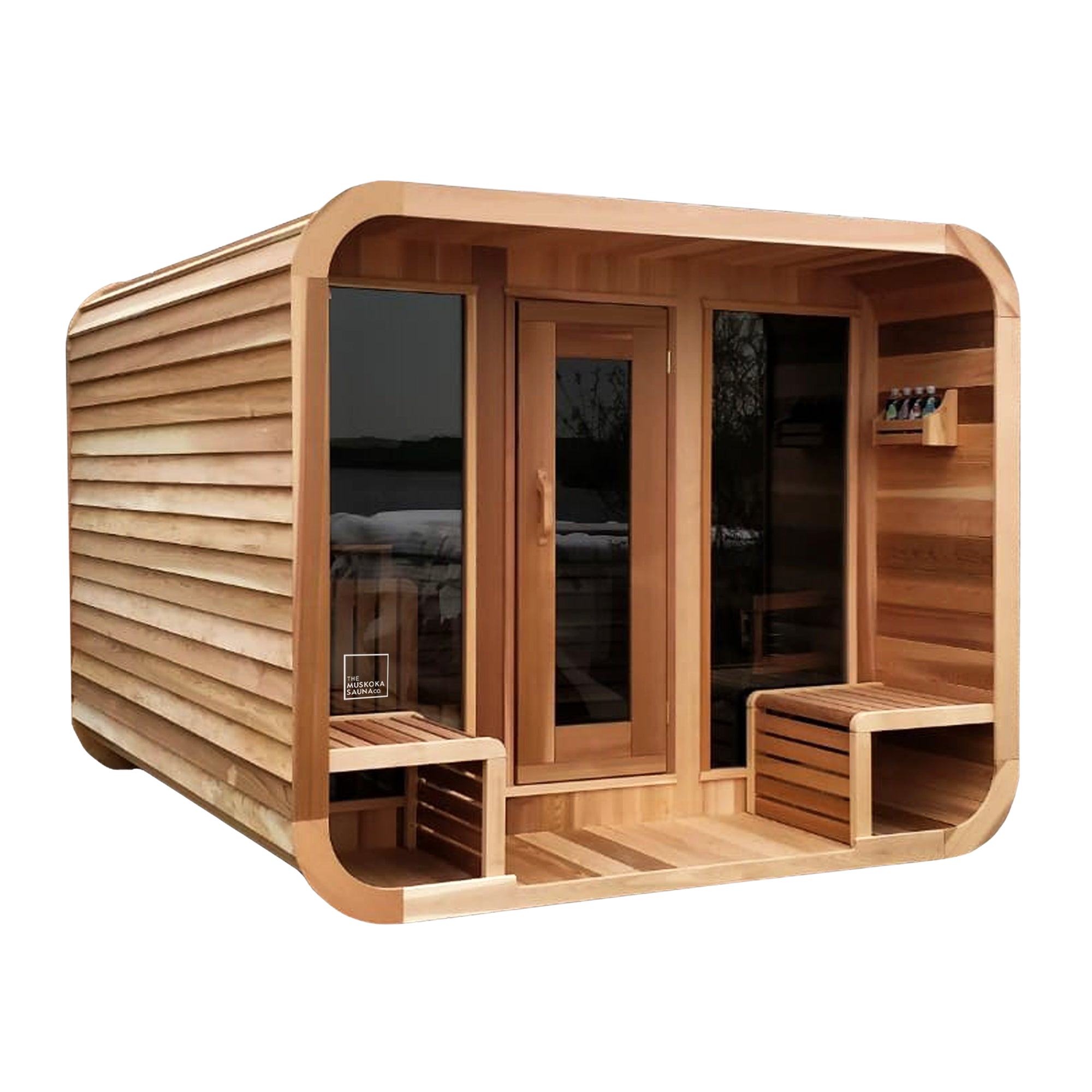 Luna 8'x8' Sauna w/ 2' Porch (Floor Model)