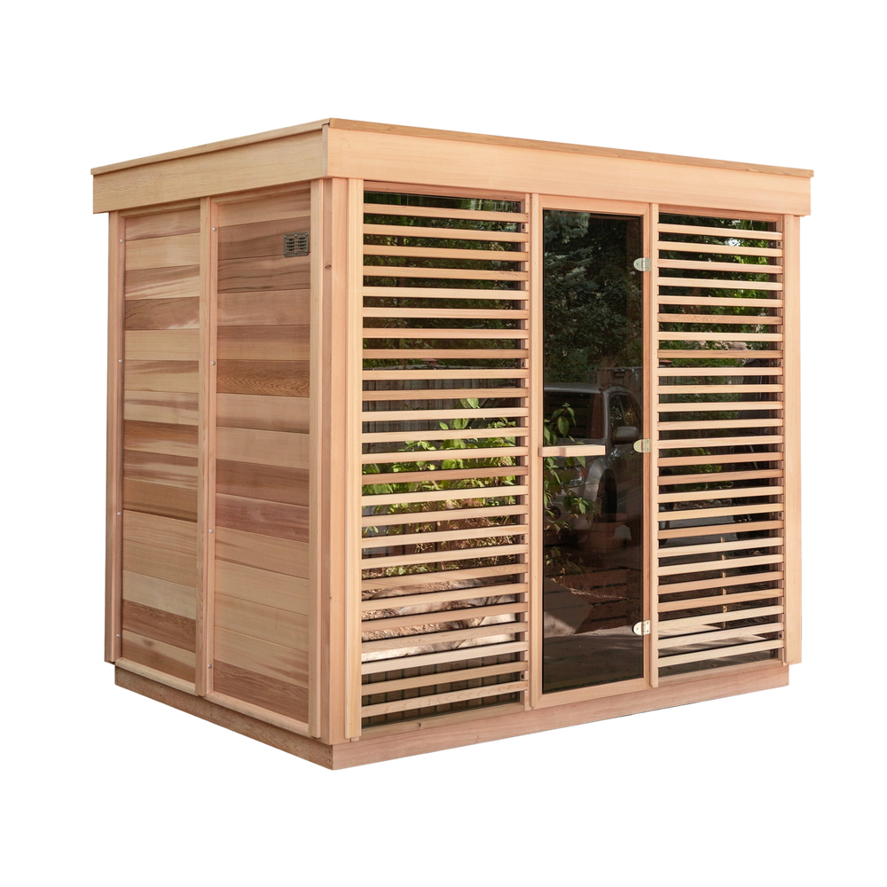 Outdoor 670 Pure Cube Sauna - 6 Person