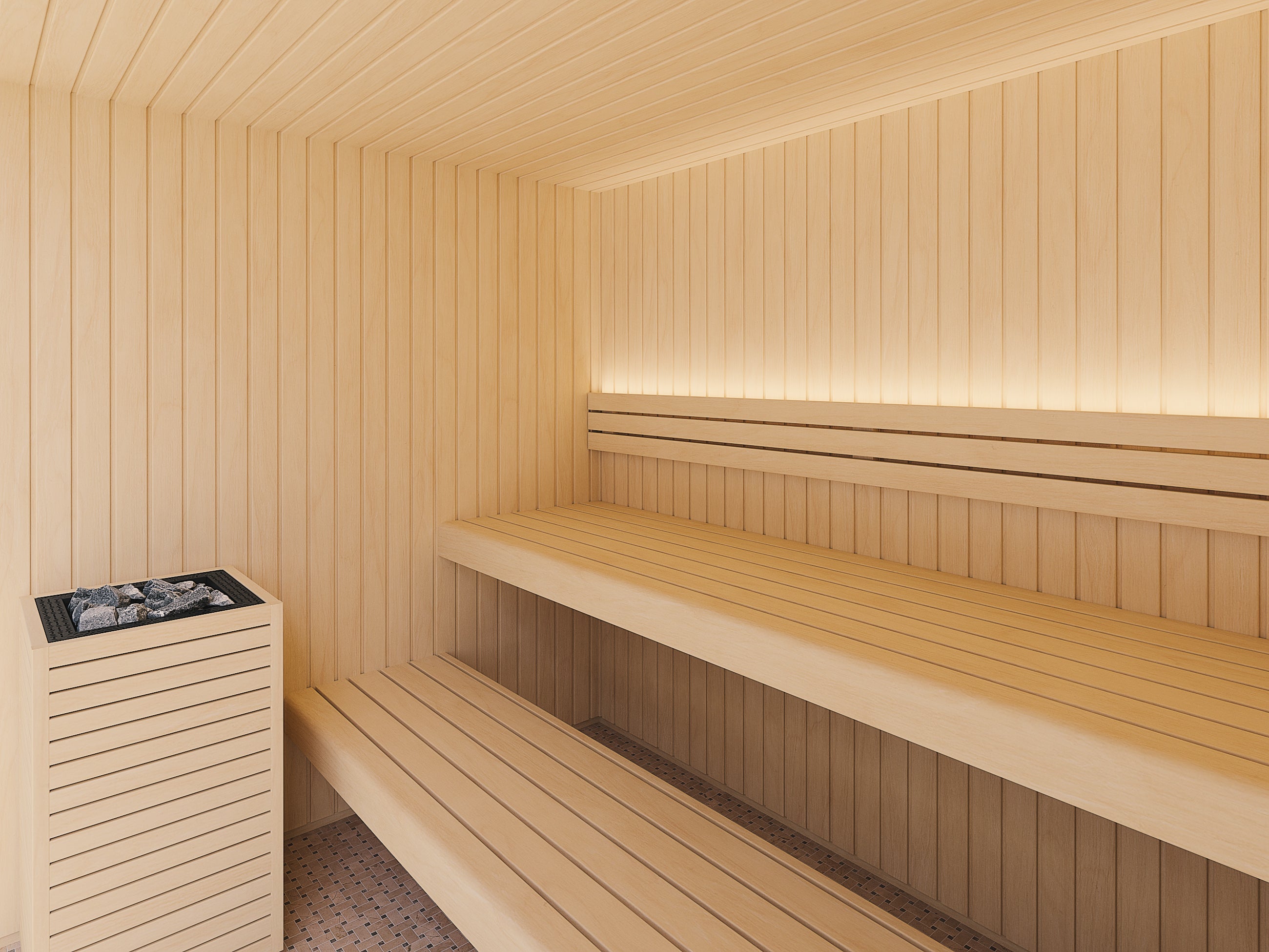 Auroom Indoor Emma Glass Cabin Sauna