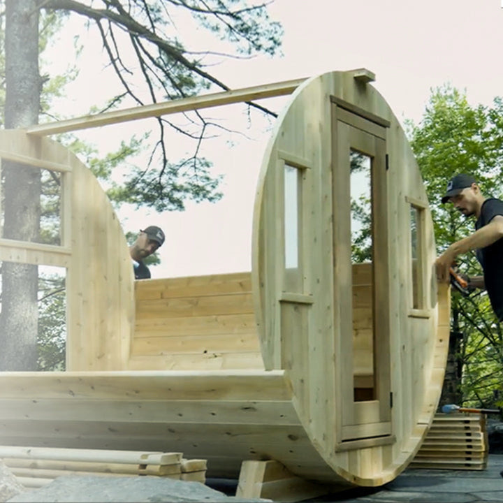 Sauna assembly - On site construction