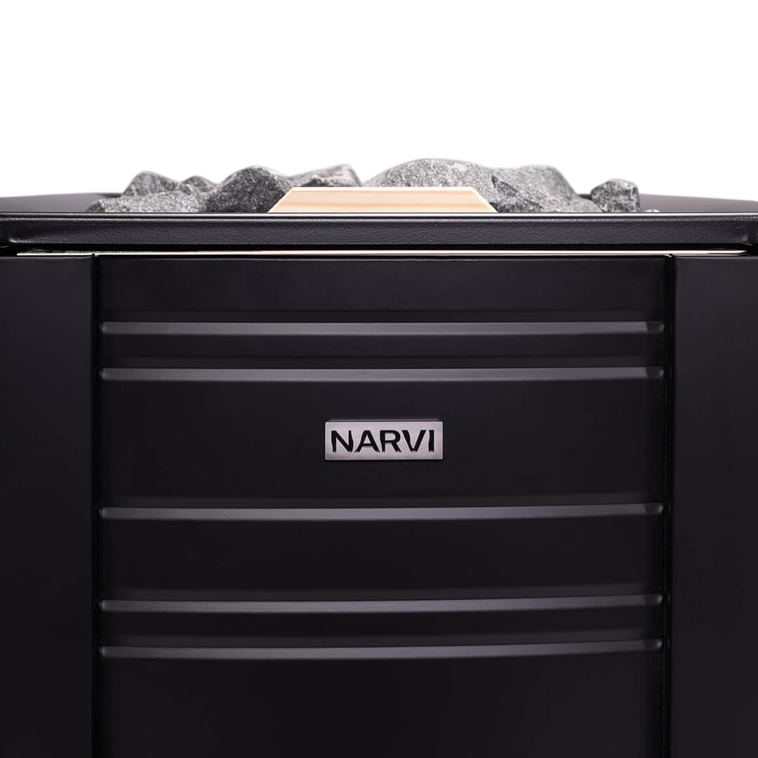 Narvi Black 20 VS Wood-Burning Sauna Stove with Water Tank