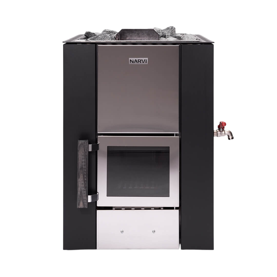 Narvi Kuru 20 VSE Wood-Burning Sauna Stove with Water Tank