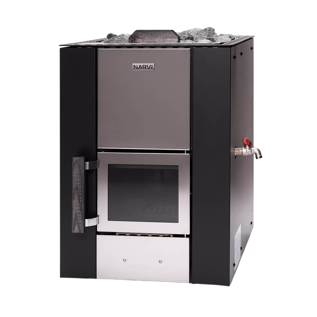 Narvi Kuru 20 VSE Wood-Burning Sauna Stove with Water Tank