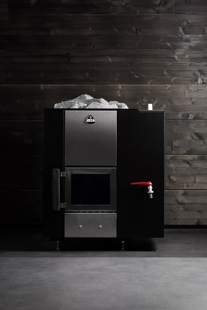 Narvi Kuru 20 VSO Wood-Burning Sauna Stove with Water Tank