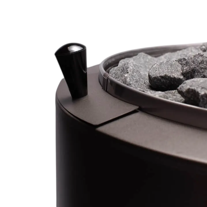 Narvi Luosto VS Wood-Burning Sauna Stove with Water Tank, Grey