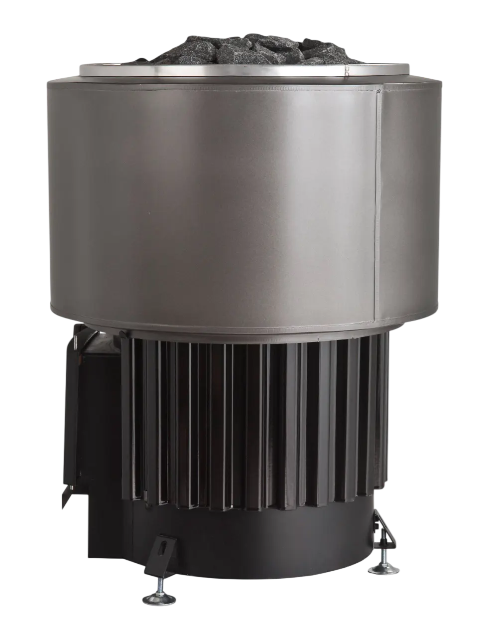 Narvi Luosto VS Wood-Burning Sauna Stove with Water Tank, Grey