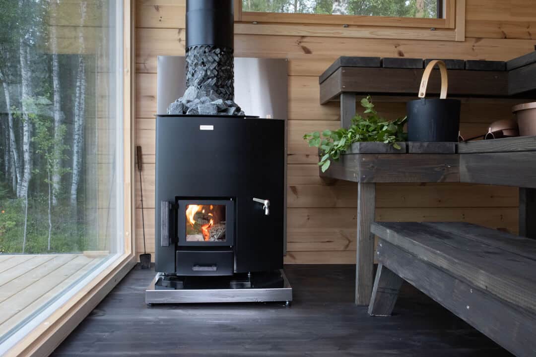 Narvi NC 20 VSO Wood-Burning Sauna Stove with Water Tank