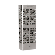 Metallic wine rack with 'Homecraft' branding on a white background