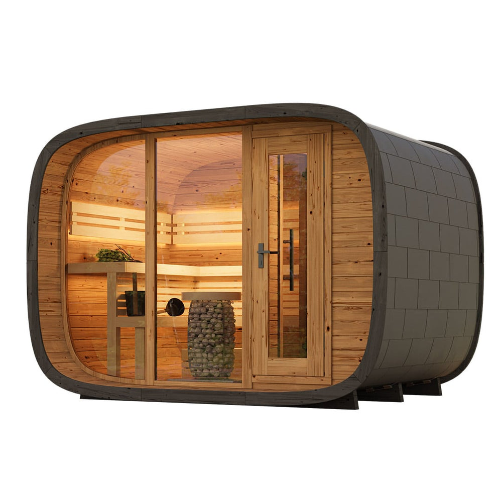 Saunasell Round Cube Double Sauna