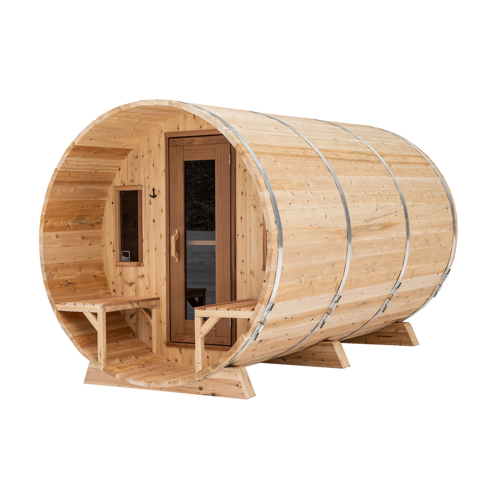 Premium 7'x 12' Barrel Sauna