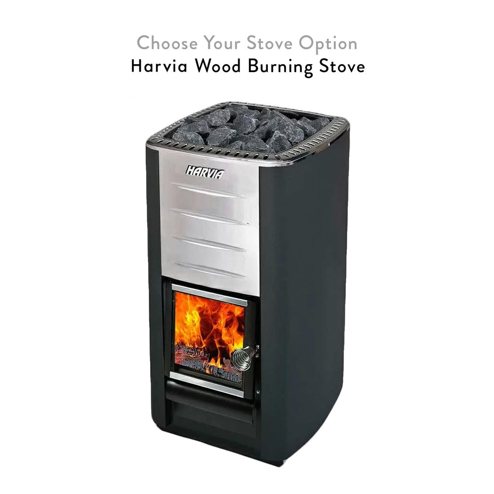 
                      
                        Harvia wood burning stove
                      
                    