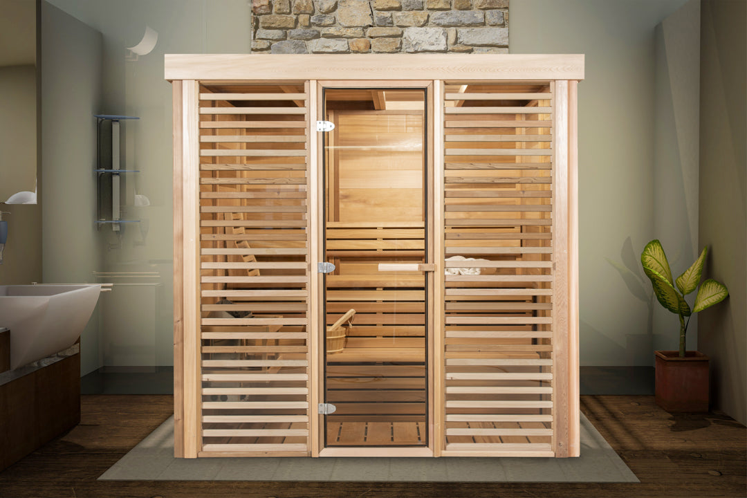 Indoor Cedar Cube Saunas