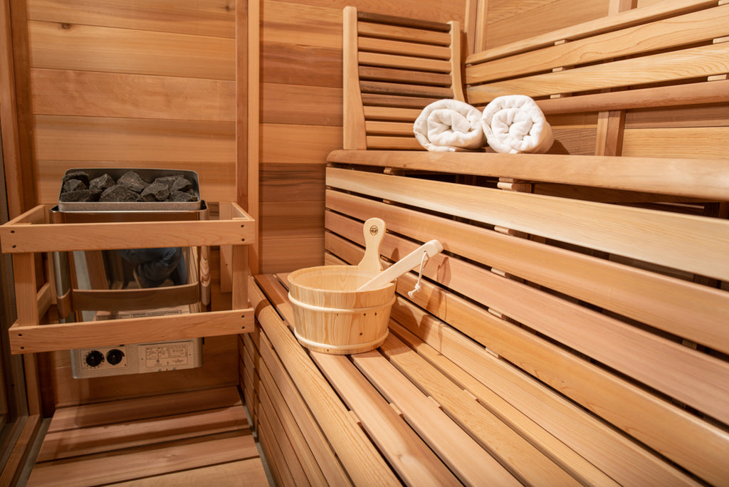 Luxurious 4-Person Indoor 570 Pure Cube Sauna