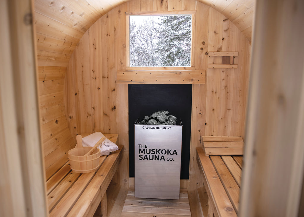6'x 6' Barrel Sauna