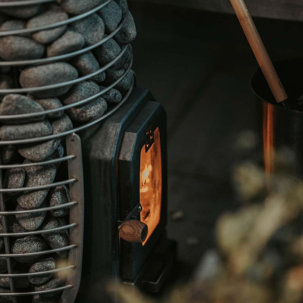 Wood burning sauna stoves
